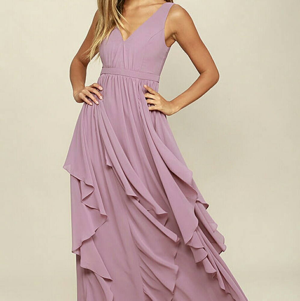 Lulu's Mauve Maxi dress